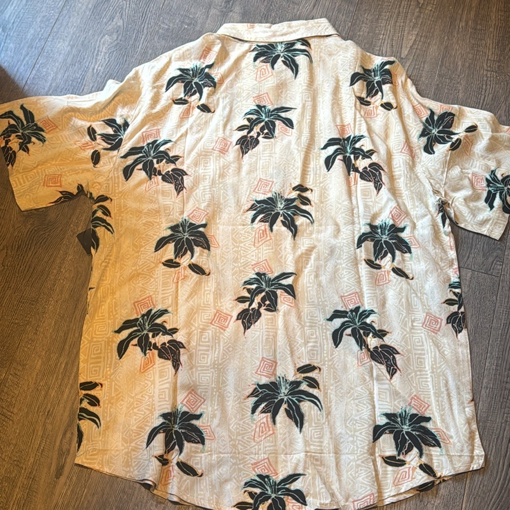 Billabong Patrick Short Sleeve Button-Up Shirt New With Tags Medium Hawaiian - Picture 6 of 8